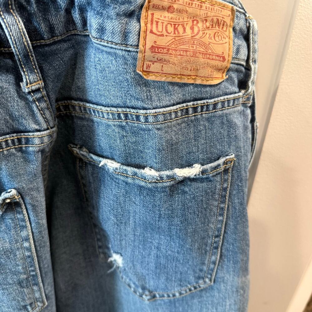 Lucky Brand Women’s Cropped Denim Overalls Size S - Picture 7 of 8